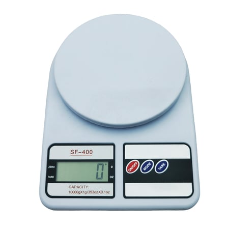 Promosyonca Dijital Mutfak Terazisi, 10kg Kapasite, LCD Ekran, 130x185x35mm, Beyaz