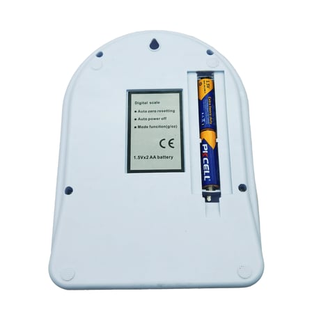 Promosyonca Dijital Mutfak Terazisi, 10kg Kapasite, LCD Ekran, 130x185x35mm, Beyaz