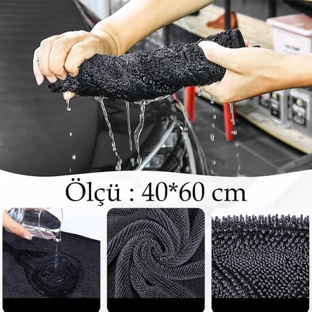 Oto Kurulama Bezi Araç Bez Ve Sünger Mikrofiber Temizleme Yıkama Cam Araba Kurulama Temizlik Silme