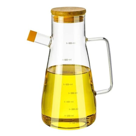 Orret Home 900 Ml 2 Adet Borosilikat Cam Yağdanlık,Termisil Isıya Dayanıklı Yağlık Ve