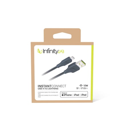 Infinitylab by Harman - InstantConnect Kablo USB-A Lightning,Mavi,1.5m