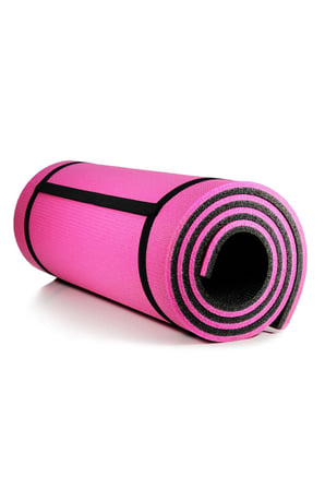 Mobee Pratik Kullanım 10 Mm Pilates Minderi Yoga Matı 180x60 Cm Pembe