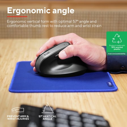 Trust Bayo+ Ergonomik Kablosuz Mouse-Syh