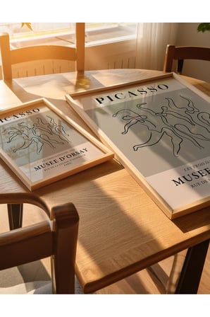 Fark Tanıtım Picasso Çerçevesiz Poster, Modern Dekoratif Çerçevesiz Poster, Tablo, Picasso-3