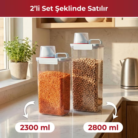 Pikas 2'li Büyük Boy Saklama Kabı
