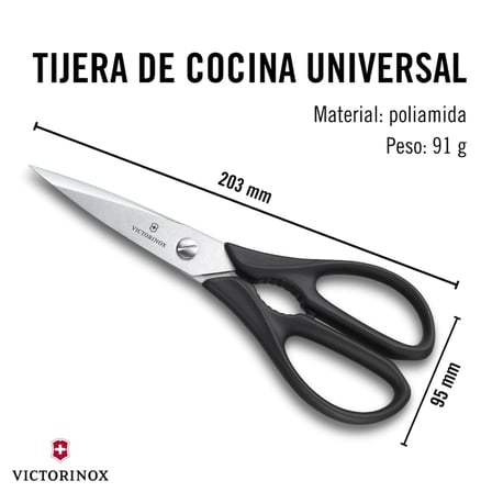Victorinox Evrensel mutfak makası paslanmaz siyah 20 cm, 7.6363.3