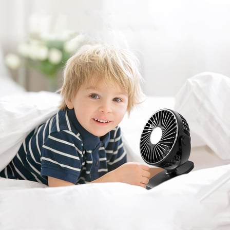 ROBEVE Şarjlı USB Mini Klipsli Vantilatör Fan - 3 Kademeli - Sessiz ve Taşınabilir - Asorti Renk