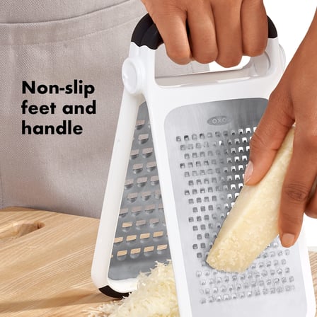 OXO Good Grips İşlenmiş Paslanmaz Çelik Çift Taraflı Rende, Peynir ve Daha Fazlası İçin