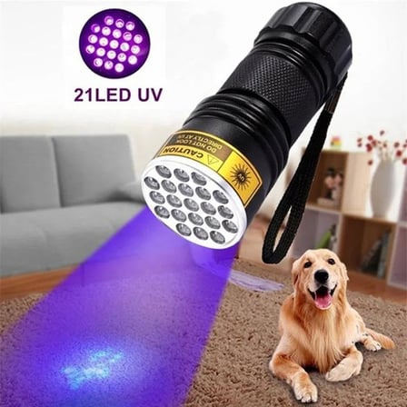 Valkyrie 21 LED 395nm Güneş Işığı Eltraviyole UV El Feneri - Siyah Fener