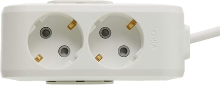 VİKO Multi-Let 2li Topraklı Kablolu Ç.K 1mt Priz
