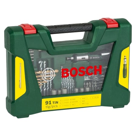 Bosch Home and Garden Accessories 91 adet V-Line titanyum matkap ve uç seti