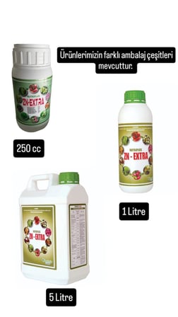 Zn-Extra Çinkolu Demirli Bakırlı Borlu Manganlı Molibdenli Sıvı Gübre 1 Litre