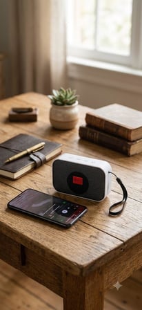 Bluetooth Hoparlör Speaker LED Işıklı USB ve Hafıza Kartı Destekli Telefon Standlı Taşınabilir Tam