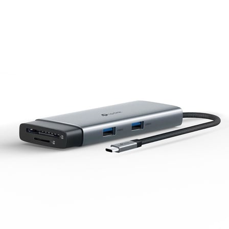 TP-Link UH7020C, 4K 60Hz HDMI, Gigabit RJ45 Port, 100W Hızlı Şarj, SD ve MicroSD Kart Yuvası