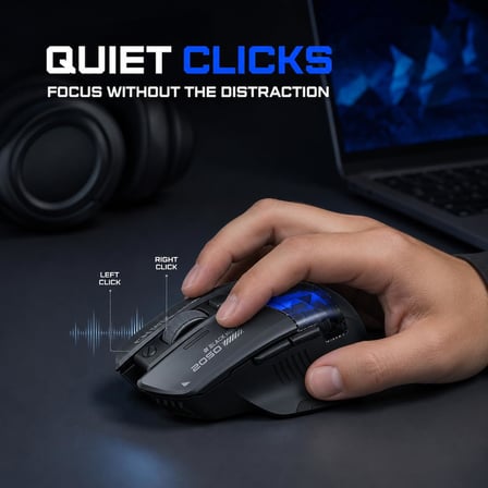 INPHIC A9 Explorer Bluetooth Fare, Çift Modlu Bluetooth 5.0/2.4G kablosuz fare şarj edilebilir