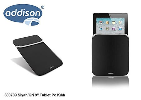 Addison 300709 Siyah/Gri 9" Tablet Pc Kılıfı