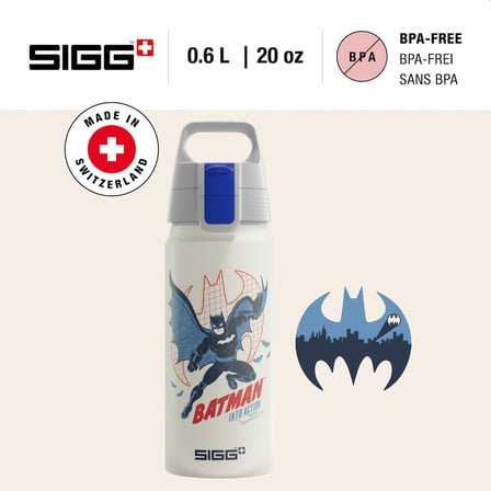 SIGG WMB ONE Batman Action White Matara 0.6 Litre