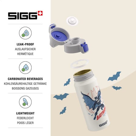 SIGG WMB ONE Batman Action White Matara 0.6 Litre