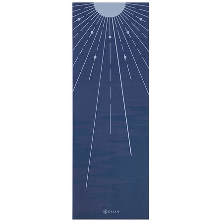 Gaiam 4 mm Yoga Minderi, Kaymaz Egzersiz ve Fitness Minderi Her Türlü - Ay Işığının Aydınlatması