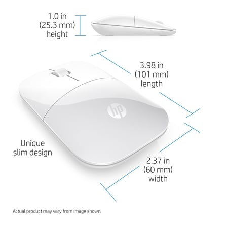 HP Z3700 White Wireless Mouse EURO