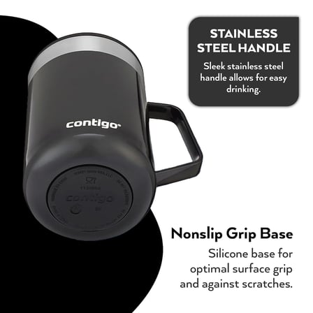 Contigo Streeterville VakumLu Masa Kupasi 420 mL Siyah