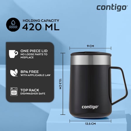 Contigo Streeterville VakumLu Masa Kupasi 420 mL Siyah