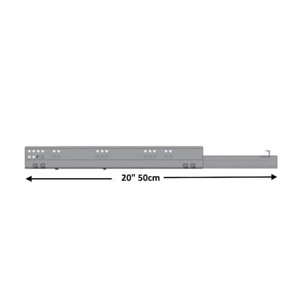 Samet Smart Slide Full Tam Açılım Frenli Ray 500mm