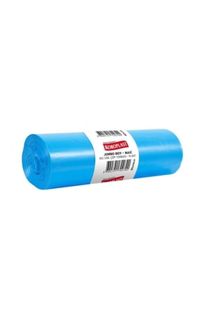 Koroplast Jumbo Endüstriyel Çöp Torbası 10'lu 80x110 cm, Dayanıklı & Sızdırmaz, Çift Katlı