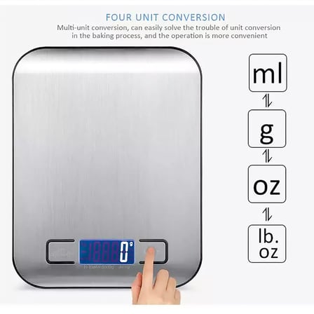 Promosyonca Dijital Mutfak Terazisi, 10 kg Kapasiteli Hassas Mutfak Tartısı, LCD Ekran