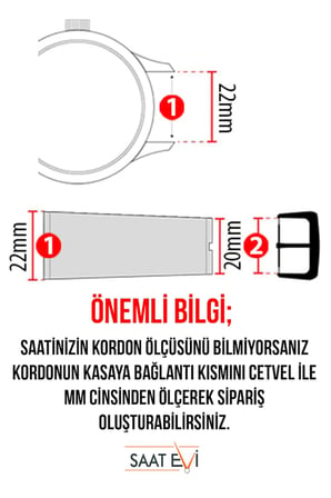 18mm Saat Uyumlu Silikon Saat Kordonu Kayışı A72-18mm (Siyah)