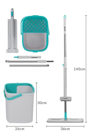 SMARTER AQUA STAR TEMİZLİK SETİ + YEDEK TABLET MOP PASPAS