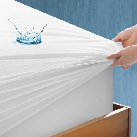 TeksNil Home%100 Pamuk Fitted Sivi Geçirmez Tek/Çift Kişilik Bebek Alez Yatak Koruyucu Full Kenar