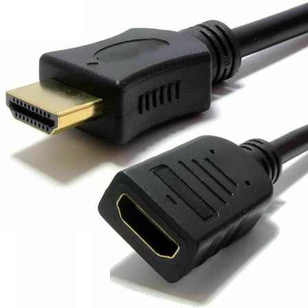 Parcbeny 8801 HDMI Erkek to HDMI Dişi Gold Uçlu 30 Cm Gold Uzatma Kablo