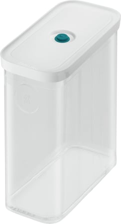 ZWILLING Fresh & Save Cube Vakumlu Saklama Kabı 3M, 21 Santimetre, Şeffaf Akdeniz Mavisi