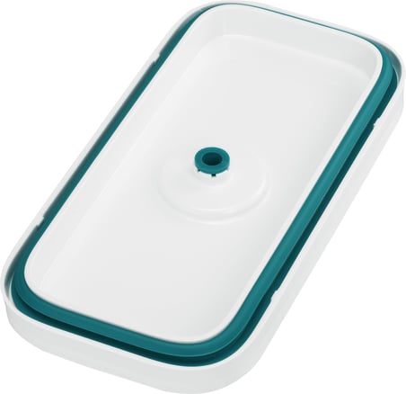 ZWILLING Fresh & Save Cube Vakumlu Saklama Kabı 3M, 21 Santimetre, Şeffaf Akdeniz Mavisi