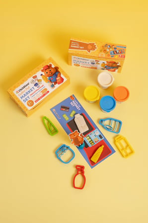 ChildGen Doğal Oyun Hamuru Sevimli Patiler - Market Set