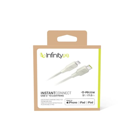 Infinitylab by Harman - InstantConnect Kablo USB-C Lightning,Beyaz,1.5m