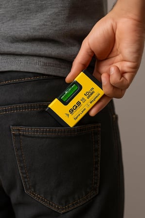 Lexroo SGS Alimünyum Mıknatıslı Su Terazisi Mini 10CM