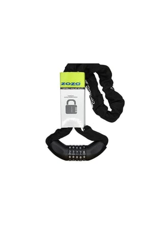Lexroo Zozo - Zincir Kilit - 6x90 Şifreli Siyah Siyah