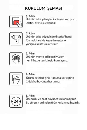 Deconox Paslanmaz Çelik Banyo Askısı, 2 Kancalı Kendinden Yapışkanlı Vidasız Duvar Askılığı