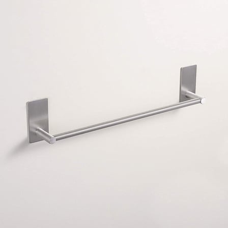 DELTAHOME Paslanmaz Çelik 50cm Havluluk Havlu Askısı - Yapışkanlı Sistem - inox - Delmek Yok