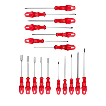 Lexroo Hon 17 Parca Tornavida Seti (Lokma,Torx,Düz ve Yıldız Tornavida)