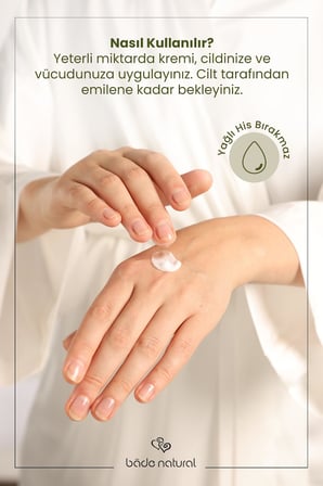 Bade Natural Vanilya Bitkisel El ve Vücut Kremi%100 Doğal ve Vegan 75ml