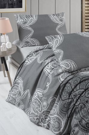 Mulberry Tivoli Tek Kişilik Lastikli Çarşaf Nevresim Takımı