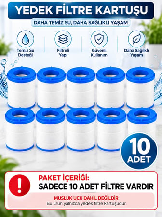 Busstier Musluk Ucu Filtresi, Uyumlu Musluk Filtre Aparatları İçin Yedek Filtre Kartuşu