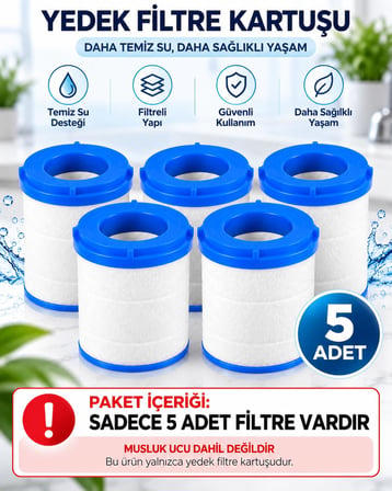 Busstier Musluk Ucu Filtresi, Uyumlu Musluk Filtre Aparatları İçin Yedek Filtre Kartuşu