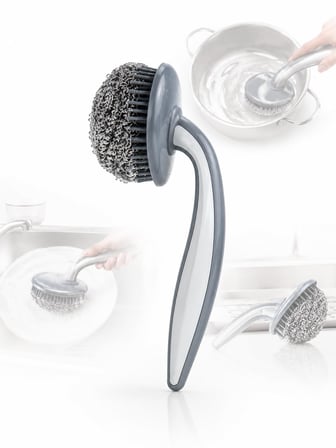 Beylini 20GR Tutma Saplı Bulaşık Teli Ergonomik Dayanıklı Güvenli Paslanmaz Lüks Bulaşık Ovma