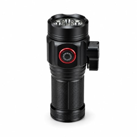 Busstier 10000 Lümen Mıknatıslı Mini El Feneri 15W Güçlü LED Şarjlı Yedek Pilli Taşıma Çantalı