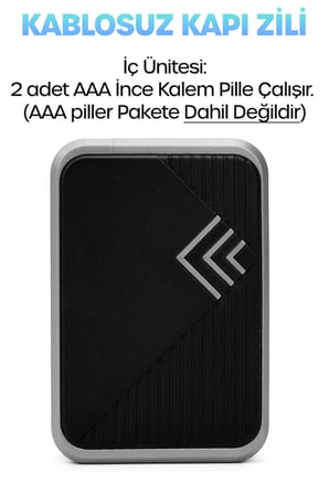 Kablosuz Uzaktan Kumanda Kapı Zili Işıklı Uzun Menzilli Pilli 36 Farklı Melodili Renkli 9426