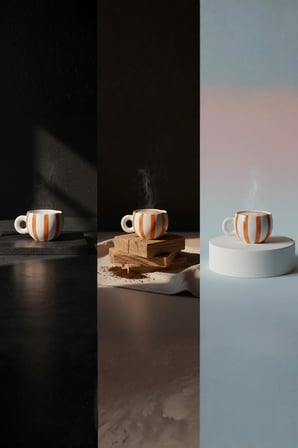Mithra Life El Yapımı Seramik Turuncu Çizgili 400 Ml Çay Kahve Mug Kupası Mit1323